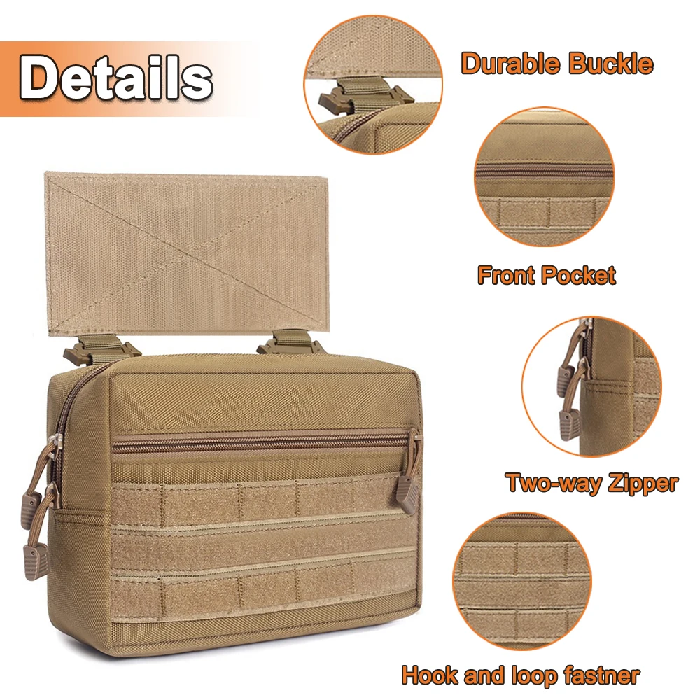 Sporting 1000D A Drop Dump Pouch for A Vest Chest Rig EDC Molle Bag Hunting Tool - £31.38 GBP
