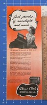 Vintage Print Ad Story and Clark Girl Playing Piano Music Chicago 13.5&quot; ... - £7.65 GBP