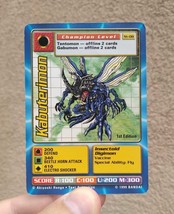 Kabuterimon Digimon Card 1999 1st Edition - $152.31 MXN