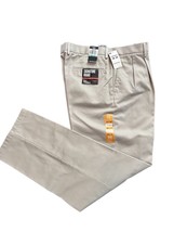 Dockers Mens Signature Khaki Classic Fit D3 Pleated 34X34 Tan NWT - $23.38