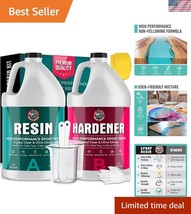 Non-Toxic 1 Gallon Epoxy Resin for Art, Tables &amp; Jewelry - Effortless Fi... - $78.49