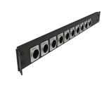 12 Port/Way/Hole Hinged Patch Panel - 1U 19&quot; Rack Mount D-Type Connector... - £25.27 GBP