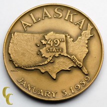 1959 Alaska 49th State Medallic Art Company Medal - £32.40 GBP