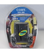 Coby Cassette Walkman CX-36 Cassette Player W/Headphones 1996 Factory Se... - £85.85 GBP