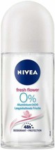 Nivea Fresh Flower 0% Aluminum Deodorant roll-on Free Shipping - £7.52 GBP