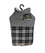 Eddie Bauer Dog Field Coat Size L Gray Black Plaid Faux Shearling-Lined ... - £24.47 GBP