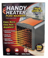 Handy Heater Pure Warmth Ceramic Space Heater 1200 Watts 3-Speed Adjustable - £27.37 GBP