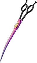 8 Inch Downward Curved Dog Grooming Scissors Professional Pet Cutting Shears - £36.81 GBP