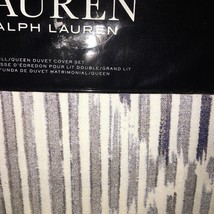 Lauren Ralph Lauren 7pc Austin Diamond F/Q Duvet / Qu Sheet Set Blue Nip $520 - £217.89 GBP