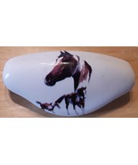 Ceramic Cabinet Drawer Pull Horse Indian Paint - $11.33 CAD