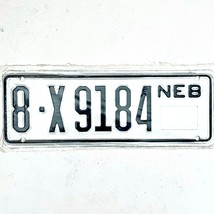  United States Nebraska Base Trailer License Plate 8-X9184 - £13.21 GBP