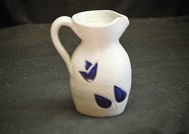 Vintage Williamsburg Art Pottery Small Salt Glazed Stoneware Pitcher Handcrafted - £11.67 GBP