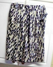 New East 5th Womens Sz L Animal Print Skirt Partial Elastic Waist  - £9.46 GBP