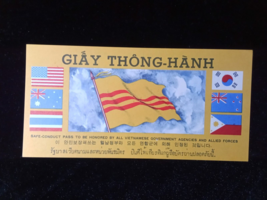 VIETNAM WAR SAFE CONDUCT PASS GIAY THONG-HANH UNC - £11.82 GBP