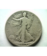 1928-S WALKING LIBERTY HALF GOOD / VERY GOOD G/VG NICE ORIGINAL COIN BOB... - $22.00