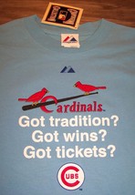 St. Louis Cardinals Mlb Baseball World Series Tickets Rivalry T-Shirt Xl New - £15.64 GBP