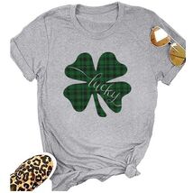 St Pattys Day Shirt Women Lucky Clover Funny St Patrick&#39;s Tee Size M - $100.52 MXN