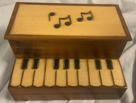 M. Cornell Importers Inc 1997 Wooden Piano Trinket Box - $18.67