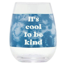 Tie Dye Wine Glass - Cool to be Kind - £19.91 GBP