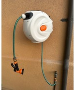 Automatic Retractable Garden Water Hose Reel Wall Mount w/50ft x 1/2&quot; Ho... - €68,99 EUR
