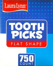750 Laura Lynn TOOTHPICKS MADE in USA Flat Wood No Additives Birch woode... - $24.22