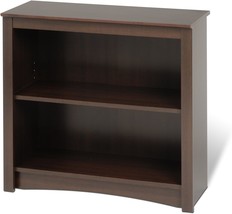 Prepac Sonoma 2-Tier Bookcase 29&quot;H With 1 Adjustable Shelf,, Bedroom Organizer - $89.92