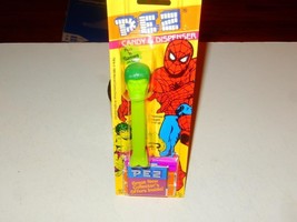 PEZ DISPENSER- GREEN HULK W/ORANGE CANDY- NEW- L107 - £5.28 GBP