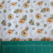 Cotton Quilt Fabric 36&quot;x45&quot; Joann Exclusive Autumn Fall Pumpkins Leaves - £7.05 GBP