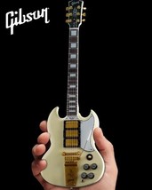 GIBSON 1964 SG Custom White 1:4 Scale Replica Guitar ~Axe Heaven - £39.13 GBP