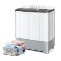 Giantex Twin Tub Portable Mini Washing Machine Washer 13.2lb&amp;Spinner 8.8... - £213.55 GBP