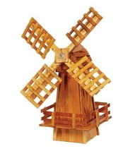 30&quot; WOOD WINDMILL - Wooden Dutch Spinning Garden Wind Mill Amish Handmade in USA - £168.75 GBP