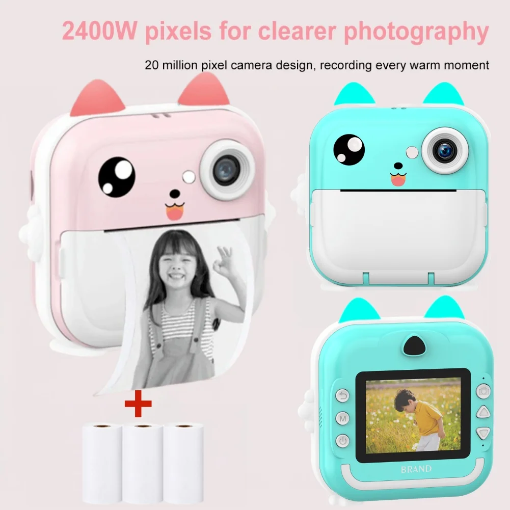 Children Instant Photo Camera 2.4inch IPS Screen Child Camera with Thermal - £8.75 GBP+