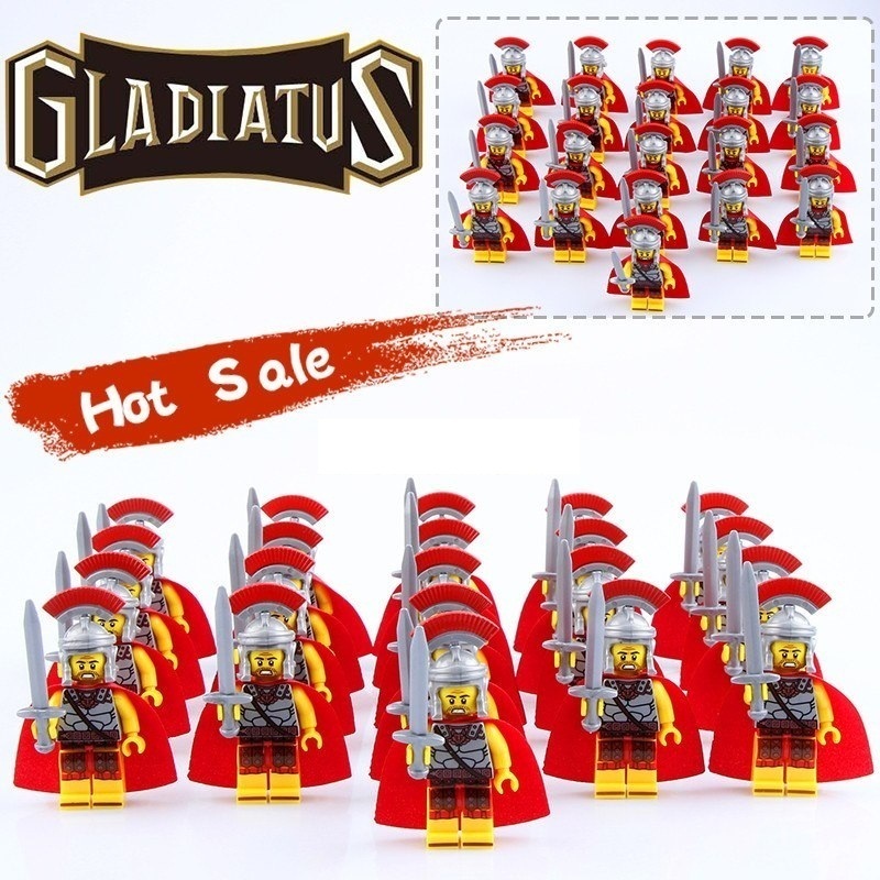 Ancient Roman Centurion Soldiers of Rome Custom Minifiigure Building Blocks
