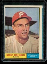 Vintage 1961 Topps Baseball Card #316 Bobby Gene Smith Philadelphia Phillies - $8.41