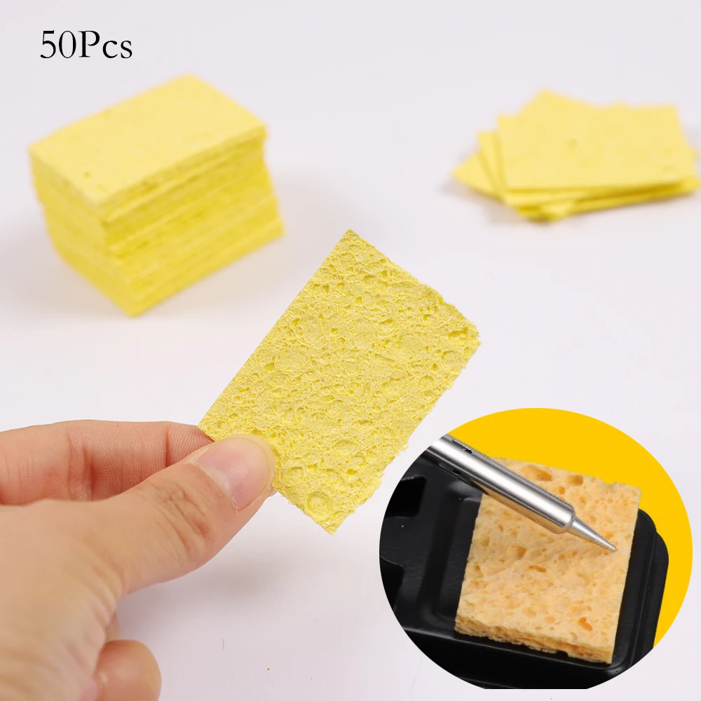 50pcs Cleaning Sponge Cleaner For Enduring Solder Welding Station Electr... - $132.67