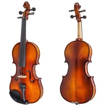 NEW Solid Maple Spruce Fiddle Violin 1/2 Half Size w Case Bow Rosin String VN201 - £63.20 GBP