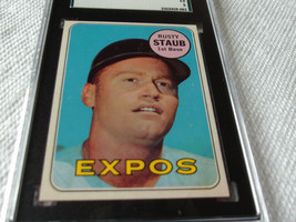 1969 Topps # 230 Rusty Staub Sgc 60 Expo's Baseball !! - $44.99