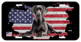 GREAT DANE BLACK FACE LYING PERSONALIZE NOVELTY METAL LICENSE PLATE A - £7.02 GBP+