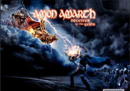 AMON AMARTH Deceiver of the Gods FLAG CLOTH POSTER BANNER CD Viking Metal - £15.84 GBP