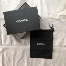 Chanel shoe box with dust bag for sandals empty black - £18.67 GBP