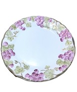 Poppytrail 10.5” Dinner Plate “VTG Pink” Metlox  Sculptured Grapes Flora... - $18.22