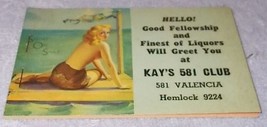 Vintage Advertising Girl Pin up World War 2 Memo Pad 1944 Calendar - $7.95