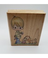 Stampendous Precious Moments Praise Anyhow Ice Cream Puppy Rubber Stamp ... - £14.01 GBP