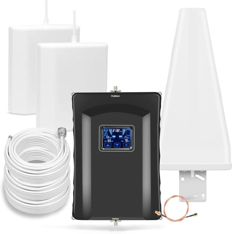 Cell Phone Signal Booster with 2 Indoor Panel Antennas for Band 66/2/4/5... - $342.99