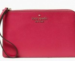 NWB Kate Spade Staci Saffiano Pink Leather L-Zip Wristlet WLR00134 $119 ... - $43.55