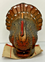 Vintage Gurley Thanksgiving Turkey Candle 2.5&quot; SKU H562 - £13.69 GBP