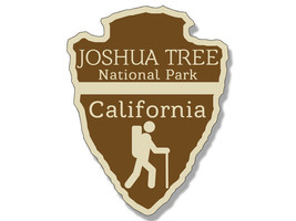 4&quot; Joshua tree national park arrowhead shaped car rv bumper sticker decal - £13.57 GBP