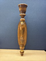 Vintage Turned Wood Wall Sconce Taper Candle  Holder - $19.80