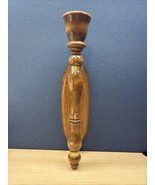 Vintage Turned Wood Wall Sconce Taper Candle  Holder - $26.96 CAD