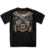 Official 2017 Sturgis Crossed Pistols Pistols Men&#39;s Black Short Sleeve S... - £13.57 GBP